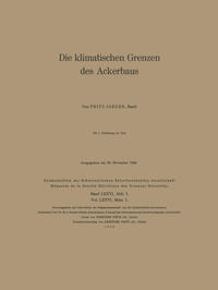 Vorderes Coverbild Die klimatischen Grenzen des Ackerbaus