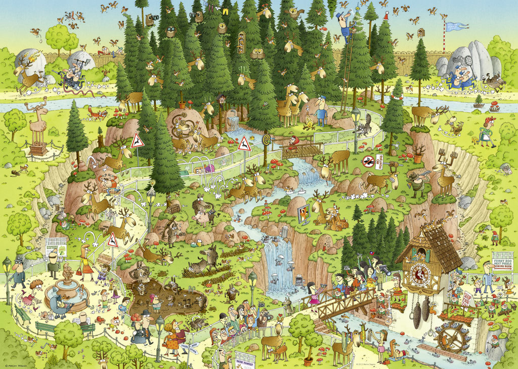 Beispielinhalt (Bild) Black Forest Habitat Puzzle