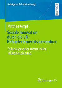 Vorderes Coverbild Soziale Innovation durch die UN-Behindertenrechtskonvention
