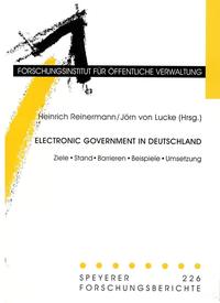 Vorderes Coverbild Electronic Government in Deutschland