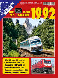 Vorderes Coverbild Die DB vor 25 Jahren - 1992