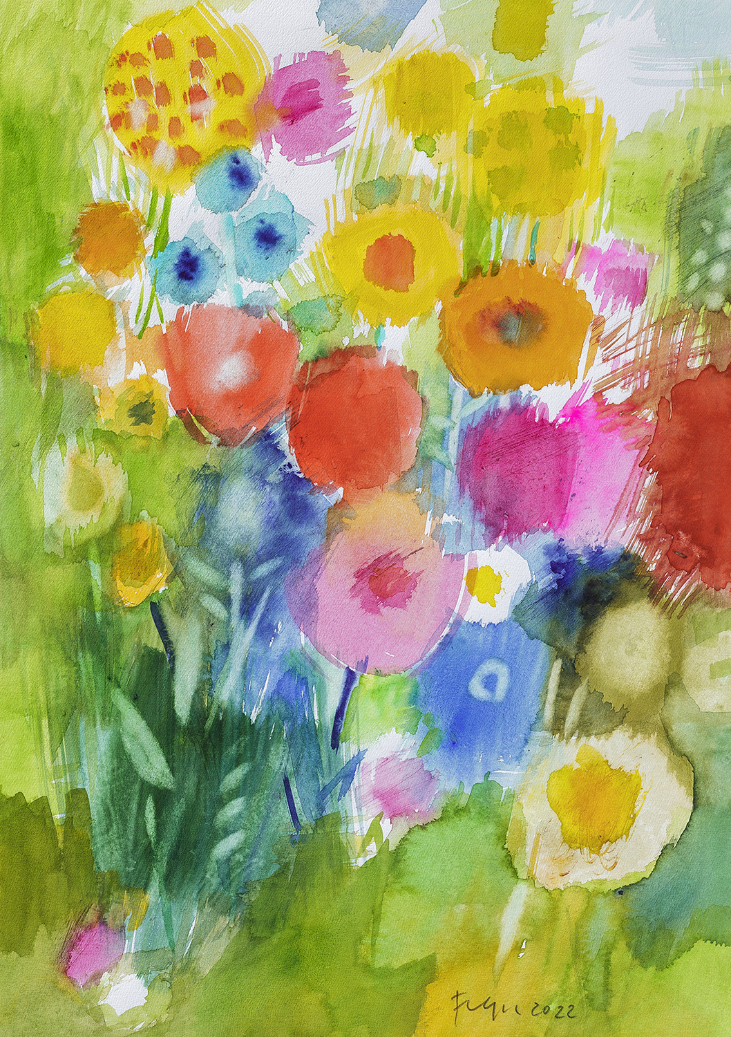 Beispielinhalt (Bild) Blüte - Kartenset