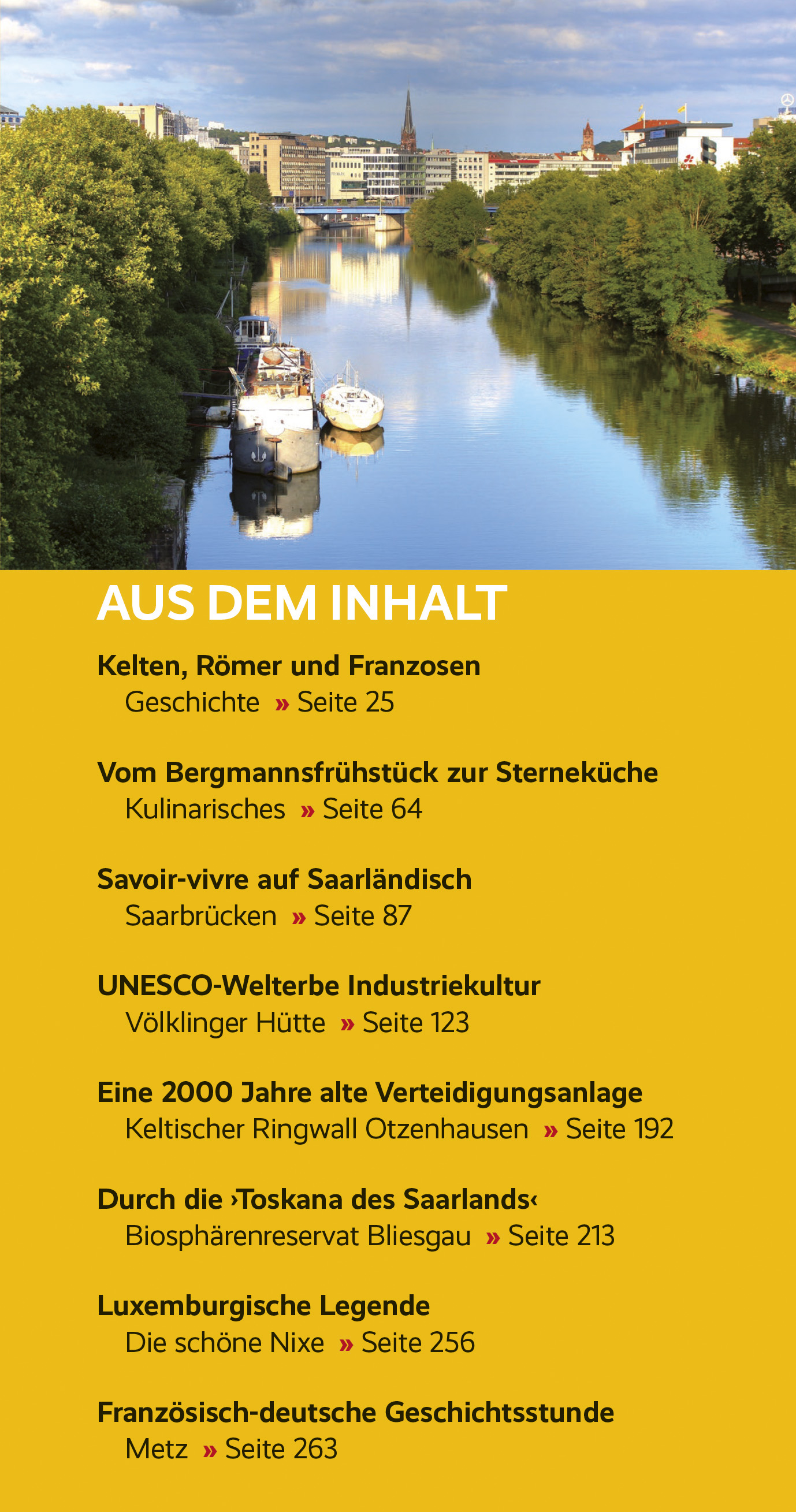 Beispielinhalt (Bild) TRESCHER Reiseführer Saarland