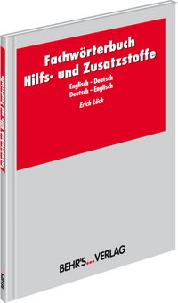 Vorderes Coverbild Fachwörterbuch Hilfs- und Zusatzstoffe