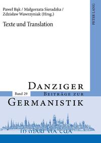 Vorderes Coverbild Texte und Translation