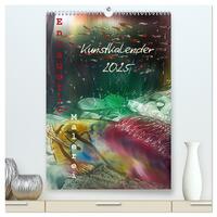 Vorderes Coverbild Encaustic-Malerei Kunstkalender 2025 (hochwertiger Premium Wandkalender 2025 DIN A2 hoch), Kunstdruck in Hochglanz