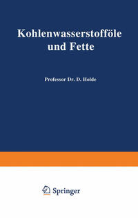 Vorderes Coverbild Kohlenwasserstofföle und Fette