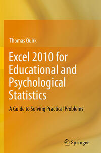 Vorderes Coverbild Excel 2010 for Educational and Psychological Statistics