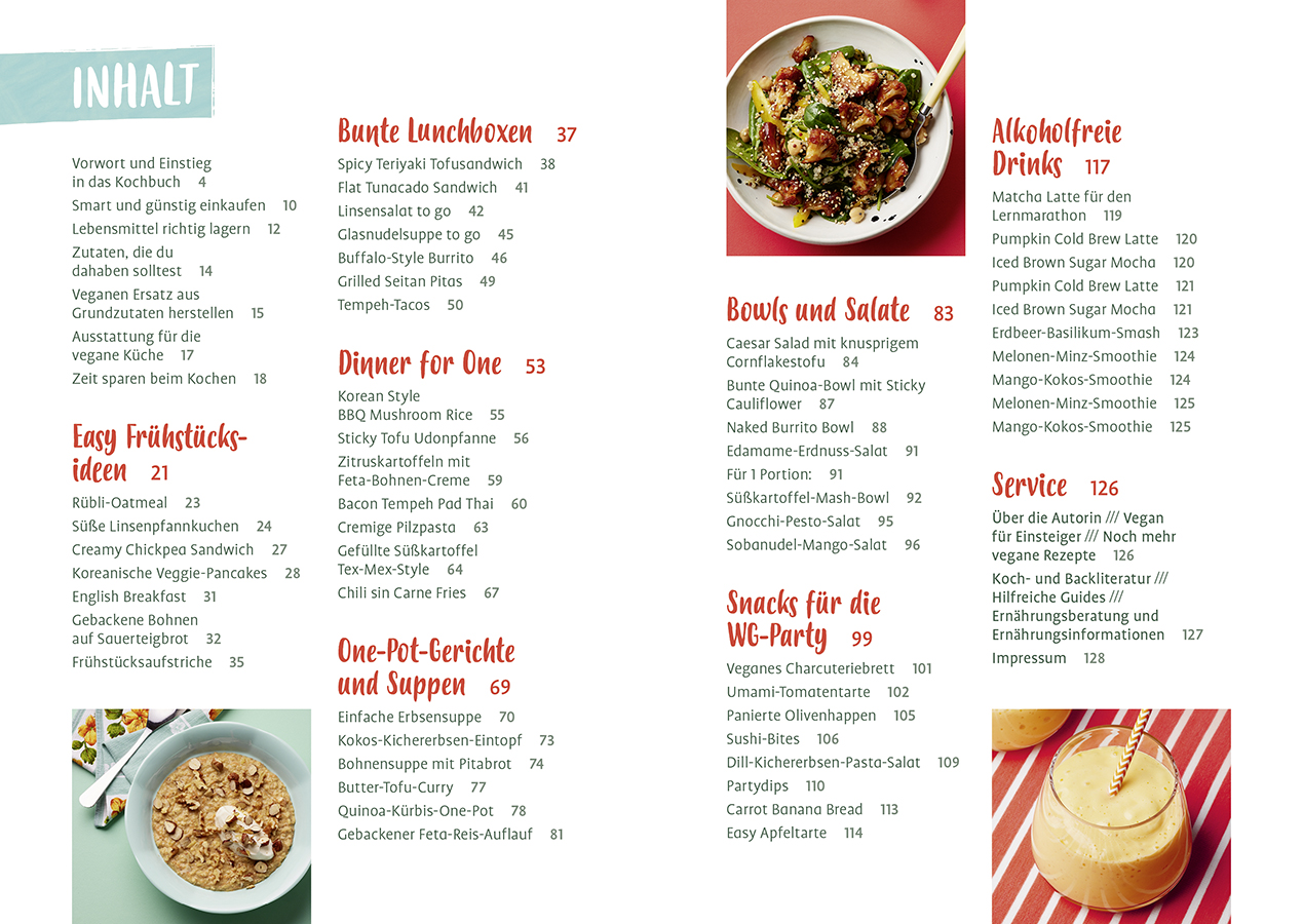 Beispielinhalt (Bild) Ganz locker vegan kochen