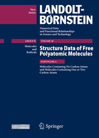 Vorderes Coverbild Molecules Containing no Carbon Atoms and Molecules Containing one or two Carbon Atoms
