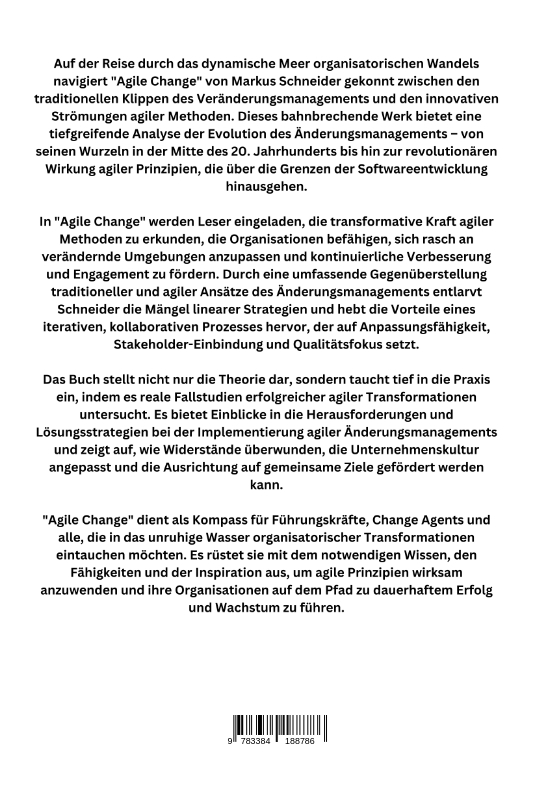 Rückseitencover Agile Change