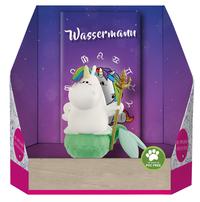 Vorderes Coverbild Pummeleinhorn Sammelfigur – Sternzeichen Wassermann