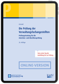 Vorderes Coverbild Die Prüfung der Verwaltungsfachangestellten