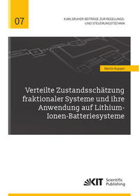Vorderes Coverbild Verteilte Zustandsschätzung fraktionaler Systeme und ihre Anwendung auf Lithium-Ionen-Batteriesysteme
