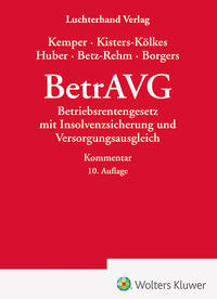 Vorderes Coverbild BetrAVG - Kommentar
