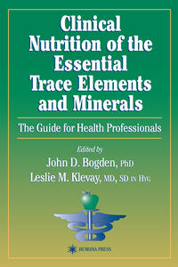 Vorderes Coverbild Clinical Nutrition of the Essential Trace Elements and Minerals