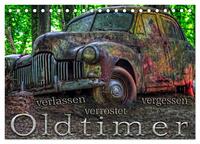 Vorderes Coverbild Oldtimer - verlassen verrostet vergessen (Tischkalender 2025 DIN A5 quer), CALVENDO Monatskalender
