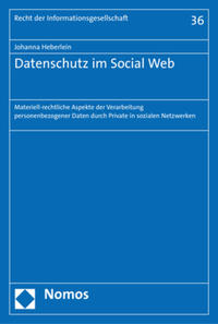 Vorderes Coverbild Datenschutz im Social Web