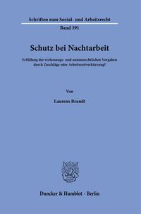 Vorderes Coverbild Schutz bei Nachtarbeit