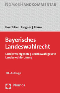 Vorderes Coverbild Bayerisches Landeswahlrecht
