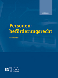 Vorderes Coverbild Personenbeförderungsrecht - Abonnement Pflichtfortsetzung für mindestens 12 Monate