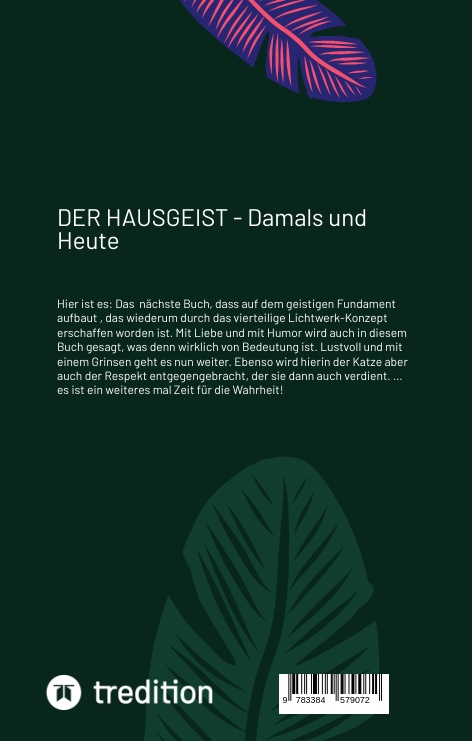 Rückseitencover DER HAUSGEIST - Oder die Rolle der Katze im Haushalt