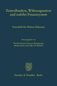 Vorderes Coverbild Zentralbanken, Währungsunion und stabiles Finanzsystem.