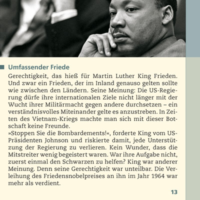 Beispielinhalt (Bild) Martin Luther King