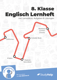 Vorderes Coverbild 8. Klasse Englisch Lernheft