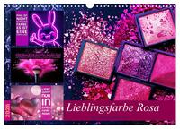 Vorderes Coverbild Lieblingsfarbe Rosa - mit coolen Sprüchen (Wandkalender 2026 DIN A3 quer), CALVENDO Monatskalender