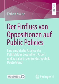 Vorderes Coverbild Der Einfluss von Oppositionen auf Public Policies