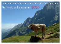 Vorderes Coverbild Schweizer Panoramen (Tischkalender 2025 DIN A5 quer), CALVENDO Monatskalender