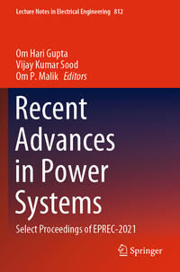 Vorderes Coverbild Recent Advances in Power Systems