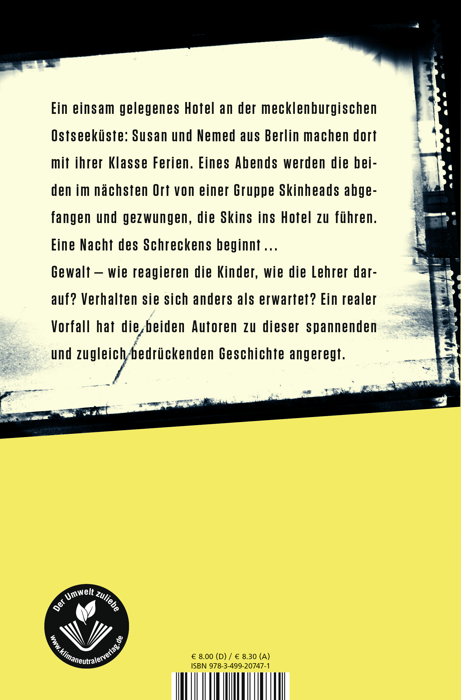 Rückseitencover Die Nacht, die kein Ende nahm