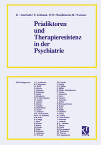Vorderes Coverbild Prädiktoren und Therapieresistenz in der Psychiatrie