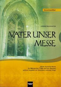 Vorderes Coverbild Vater unser Messe. TTBB. Gesamtpartitur