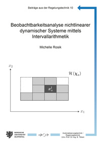 Vorderes Coverbild Beobachtbarkeitsanalyse nichtlinearer dynamischer Systeme mittels Intervallarithmetik