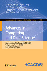 Vorderes Coverbild Advances in Computing and Data Sciences