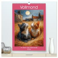 Vorderes Coverbild Vollmond - Im Bann des Vollmonds (hochwertiger Premium Wandkalender 2026 DIN A2 hoch), Kunstdruck in Hochglanz