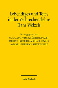 Vorderes Coverbild Lebendiges und Totes in der Verbrechenslehre Hans Welzels