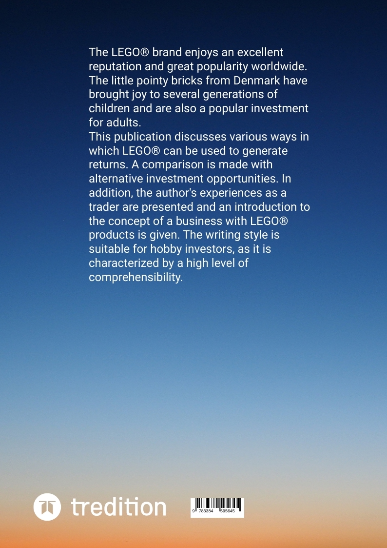 Rückseitencover LEGO® as a capital asset and investment