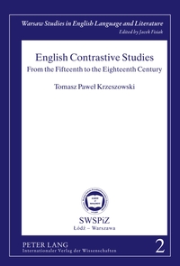 Vorderes Coverbild English Contrastive Studies