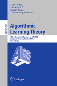 Vorderes Coverbild Algorithmic Learning Theory
