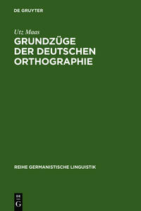 Vorderes Coverbild Grundzüge der deutschen Orthographie