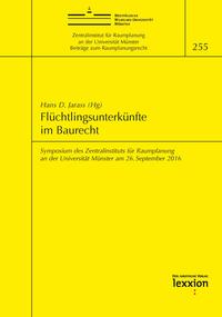 Vorderes Coverbild Flüchtlingsunterkünfte im Baurecht
