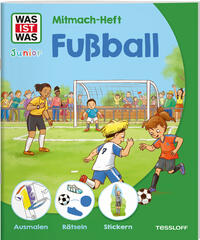 Vorderes Coverbild WAS IST WAS Junior Mitmach-Heft Fußball