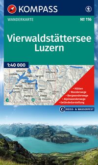 Vorderes Coverbild KOMPASS Wanderkarte 116 Vierwaldstättersee, Luzern 1:40.000