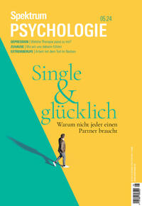 Vorderes Coverbild Spektrum Psychologie 5/2024 - Single und glücklich