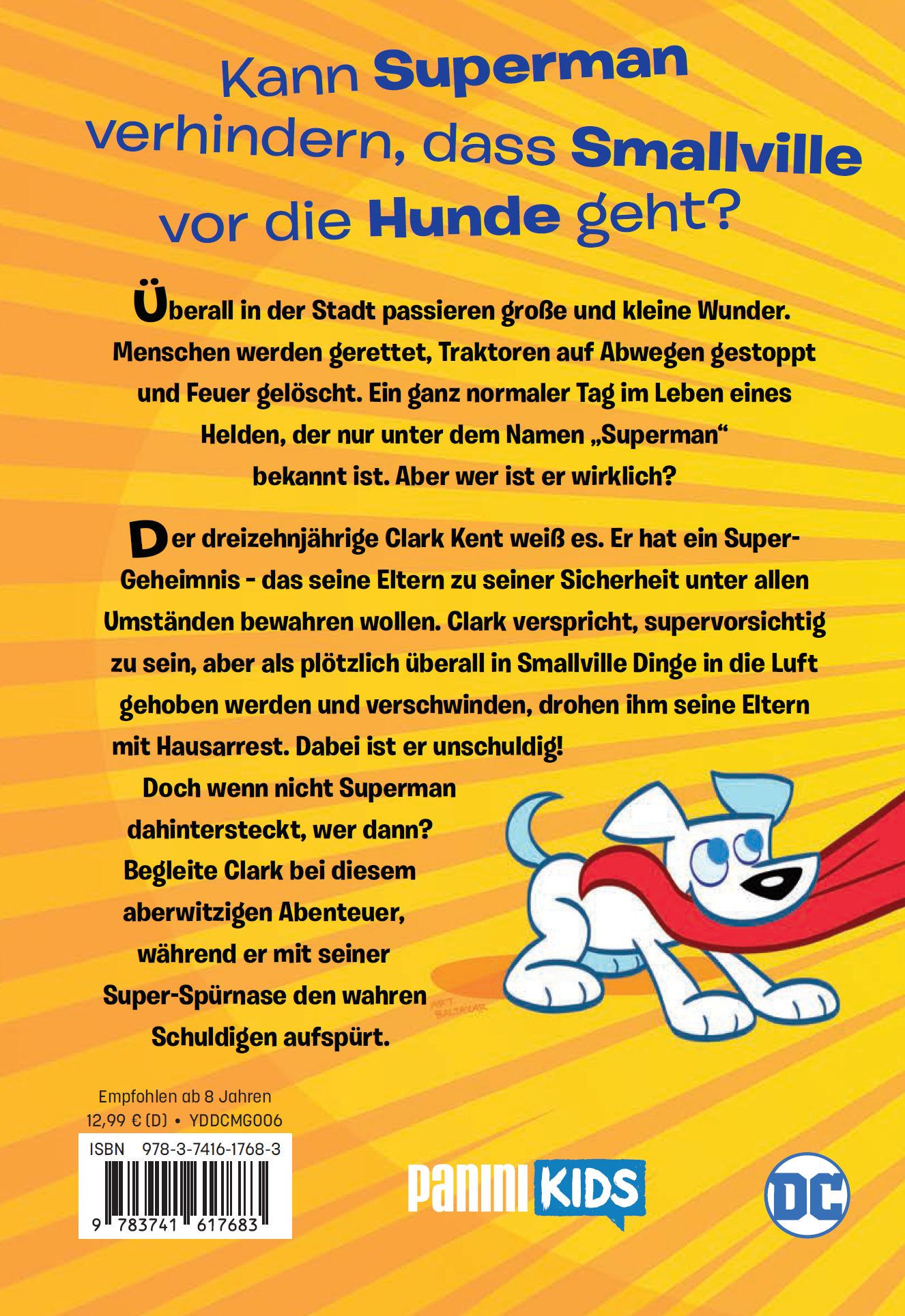 Rückseitencover Superman - Jeder fängt mal klein an