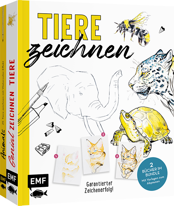 Anderes Coverbild Tiere zeichnen – Das XXL-Starter-Set: Zwei Bücher im Bundle